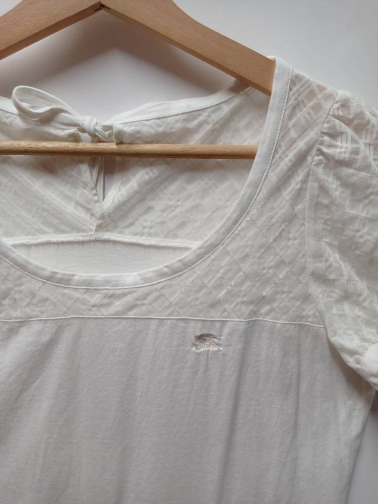 Vintage Y2K Burberry Blue Label Top Tees Womenswear Size M - Etsy