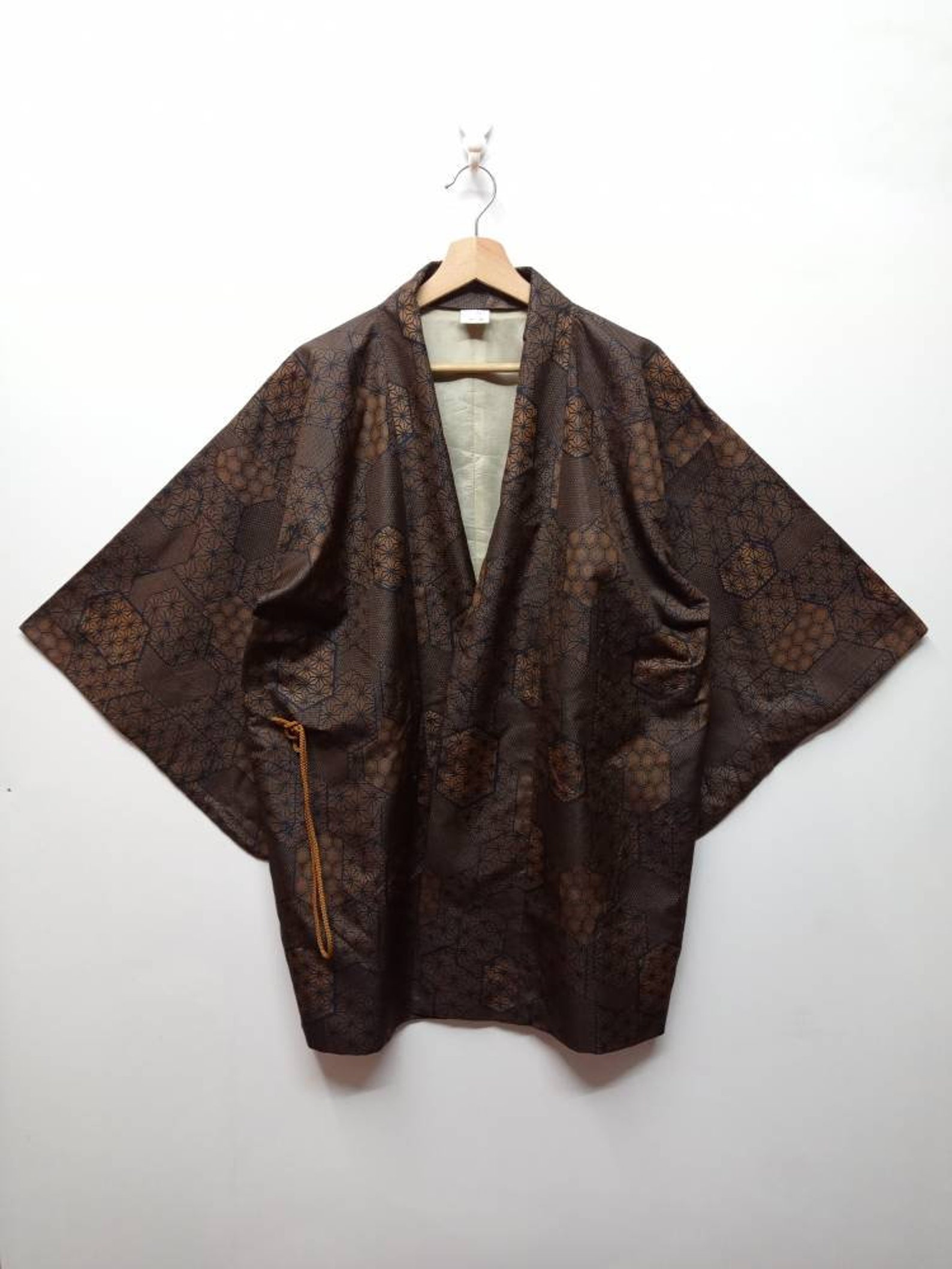 Vintage Asanoha Haori Geometrical Star Pattern Short Kimono | Etsy