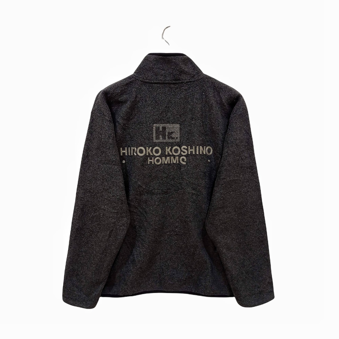 HIROKO KOSHINO ビッグスリーブ ウール カシミヤ ジャケット 日本製】ボリュームスリーブコクーンシルエットコート | HIROKO