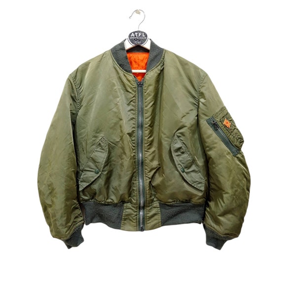 Vintage 90s Alpha Industries MA-1 Reversible Bomber Jacket Vintage 90s Alpha Industries MA-1 Reversible Bomber Jacket