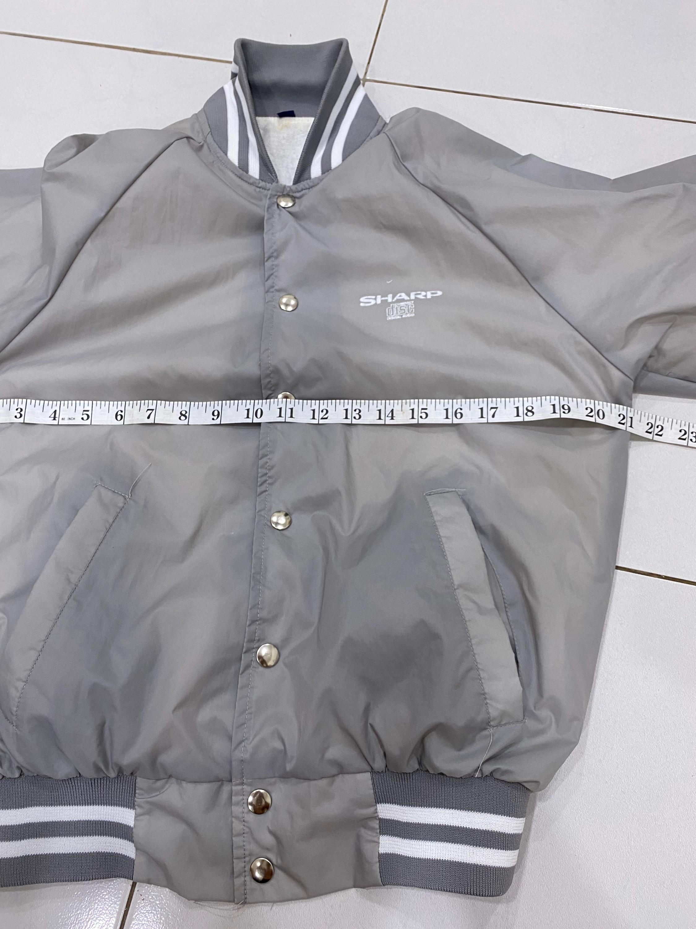 Compact Disk Jacket Vintage 90s Sharp Disc Compact Digital Audio Windbreaker Jacket ...