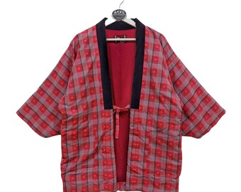 Vintage Padded Yukata - Rare Yukata - Noragi Jacket - Vintage Japanese Kimono - hanten - Haori - Happi Kimono - Size M-L
