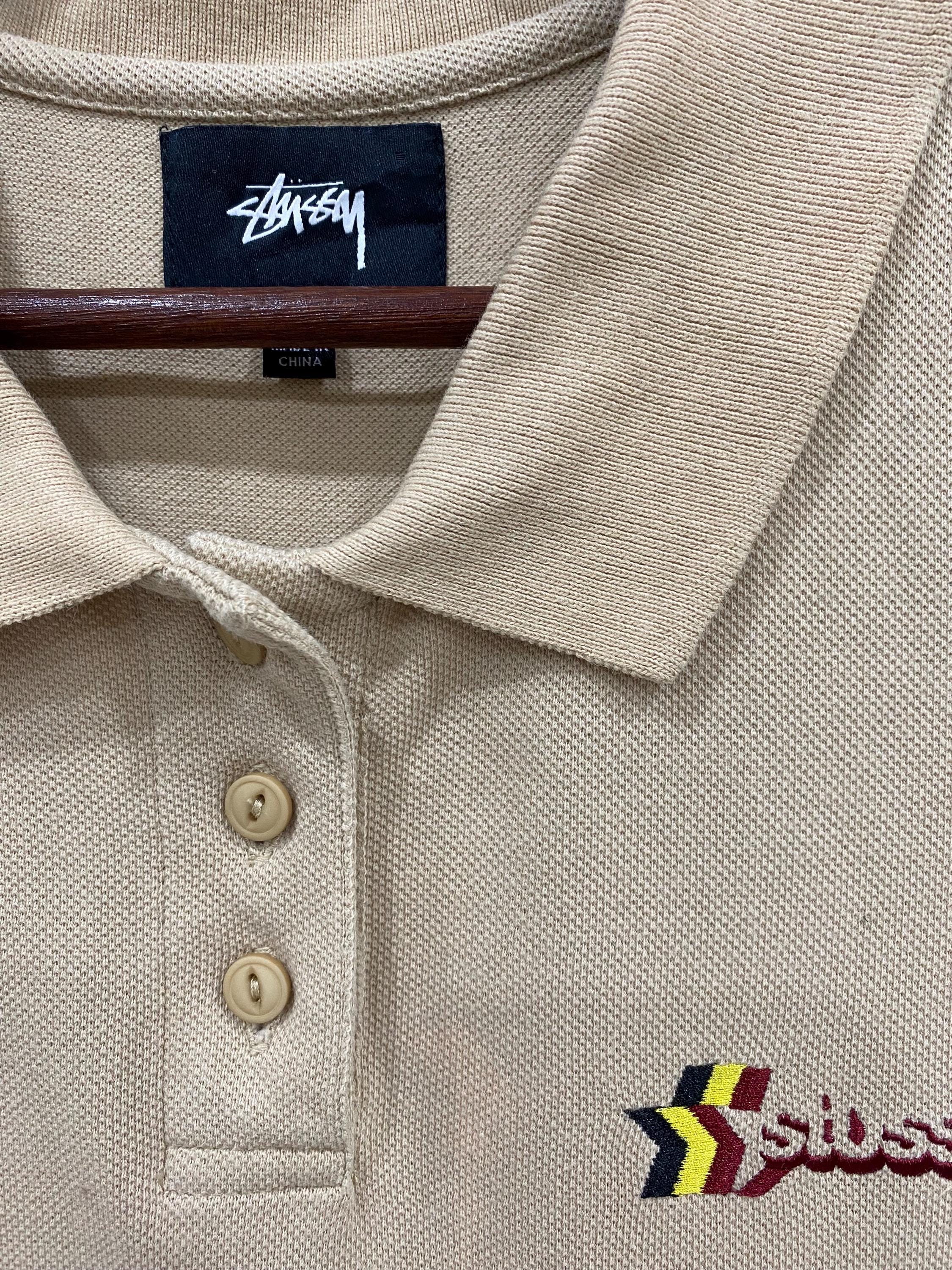 Vintage Y2K Stussy Polo Shirts Long Dress Style Streetwear Size S