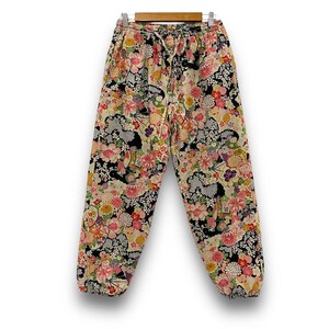Pantalon Jinbei de style japonais avec un motif hanabi rembourré, style traditionnel, taille 27-32