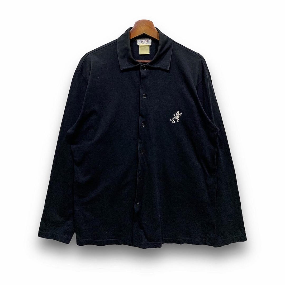 トップス 90s old agnes b homme paris cotton knit Vintage 90s Agnes B Paris Snap Button Cardigan Brown Made in