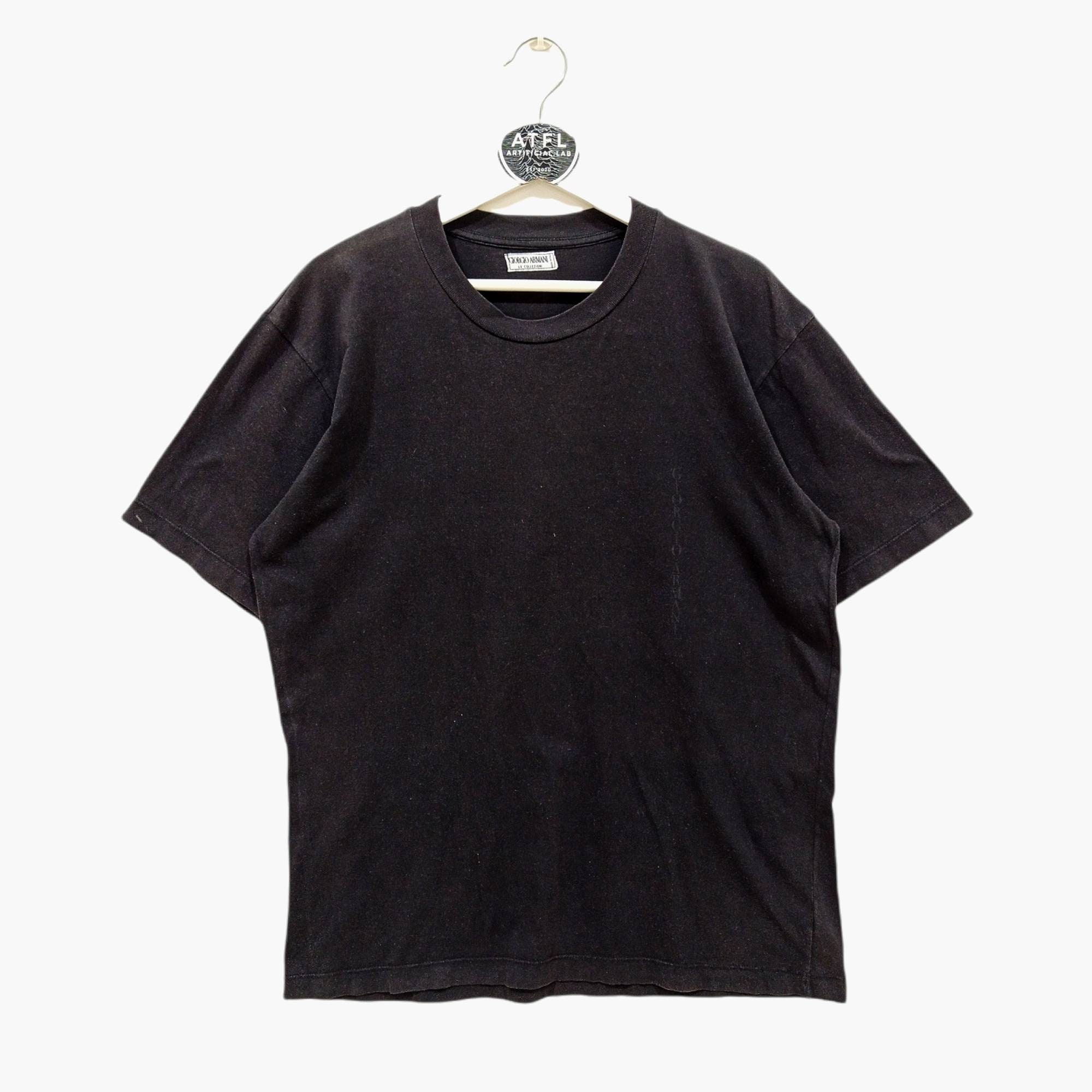 Vintage 90s Giorgio Armani Minimalist Shirts Streetwear T Shirt