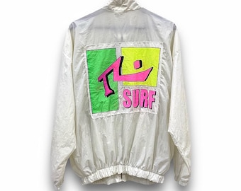Vintage 90s Style Rusty style Surf Windbreaker Jacket Surfwears Size M