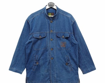 Vintage 90s Cross Heaven Japan Indigo Jacket Size L