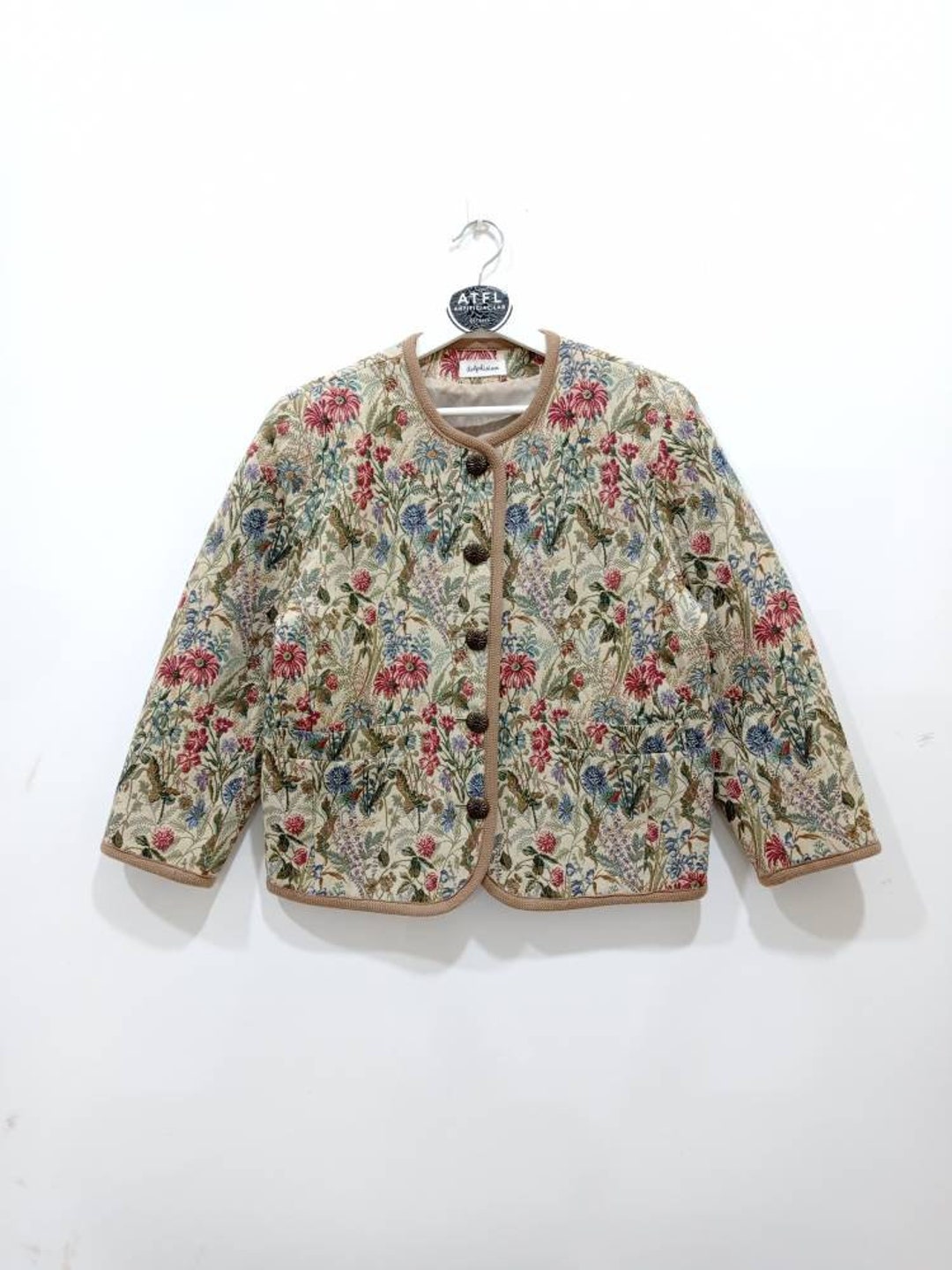 Vintage Delphinium Japan Embroidery Jacket Menswear Streetwear - Etsy