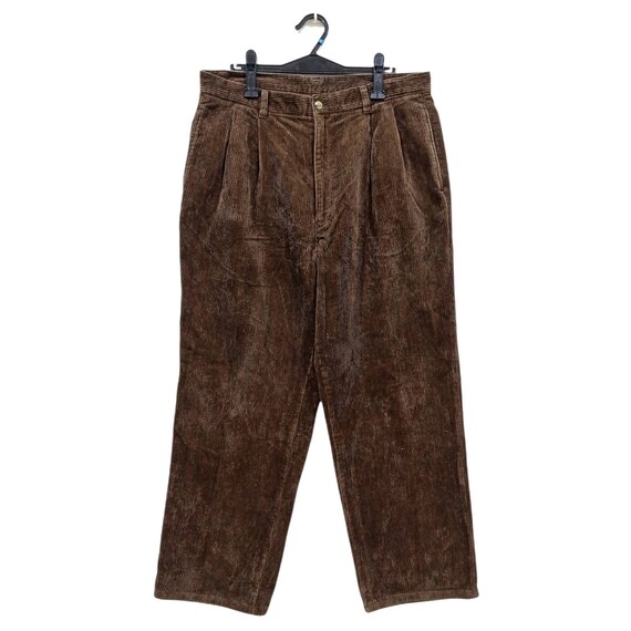 Vintage 90s Lucky Strike Corduroy Pants Streetwear Size W 35