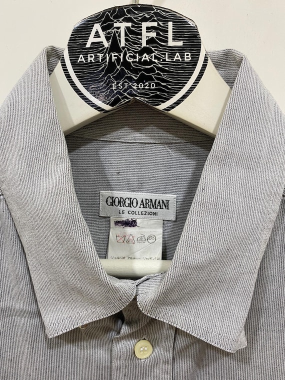 Vintage 90s Giorgio Armani Shirts Streetwear Size L - Etsy