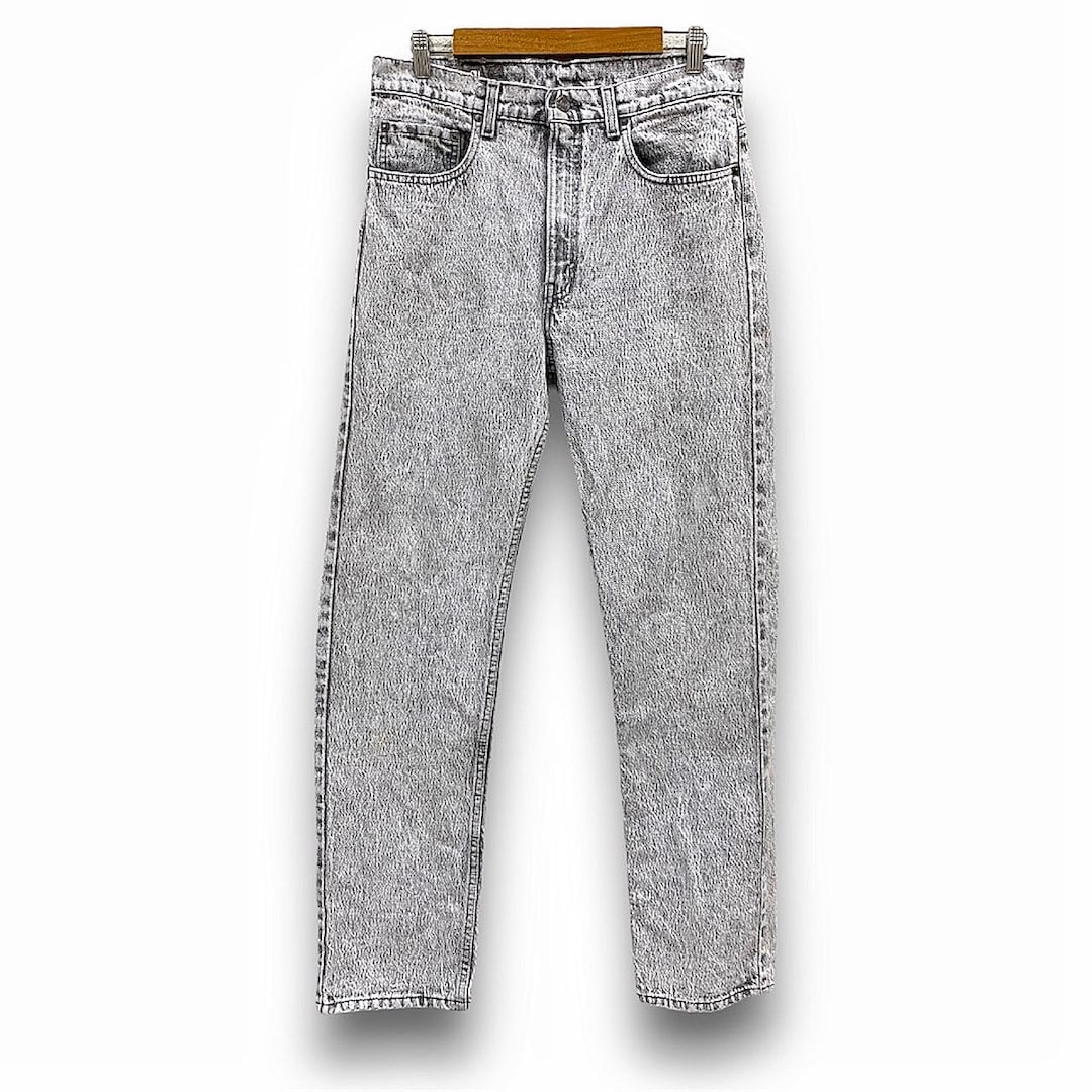 Vintage 80s Levis 505-0555 Jeans Stonewash 650 Button Streetwear