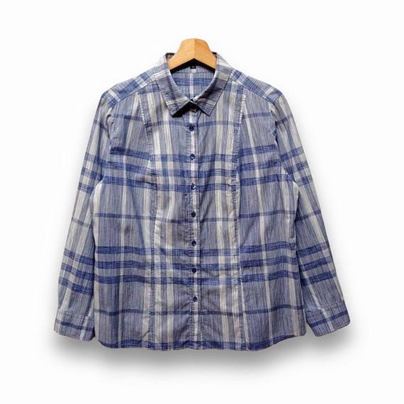 Ropa urbana minimalista con diseno de cuadros Nova de Burberry London de los anos 90 talla M Etsy Espana