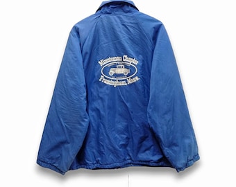 Vintage anos 90 Ford Club Classic Car Hartwell Jaqueta corta-vento Streetwear tamanho XL