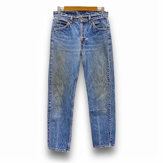 Vintage 80s Levis 505 Orange Tab 221 Button Streetwear Size W30 X