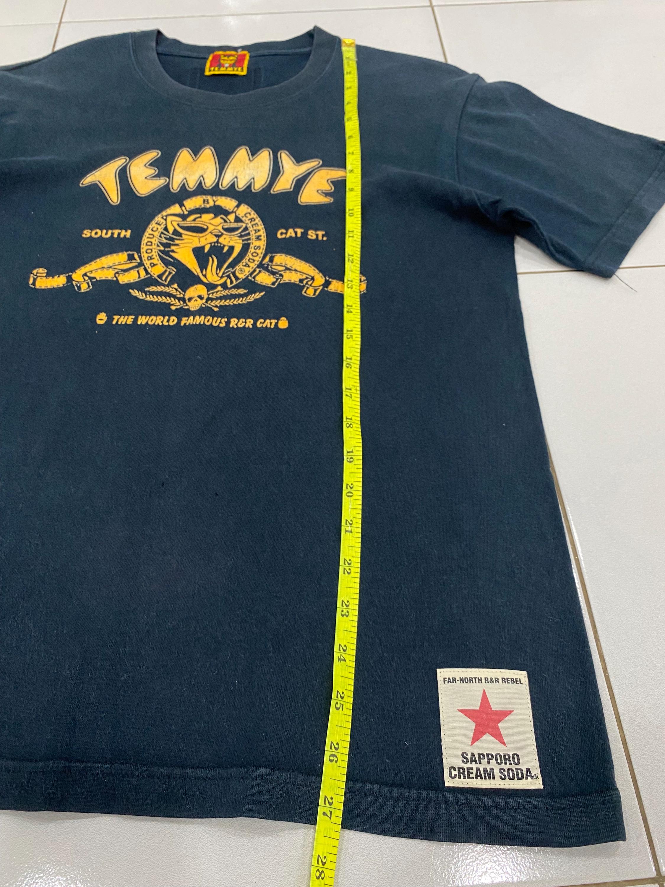 Vintage Y2K Cream Soda X Temmye Punks Japan Graphic T Shirts