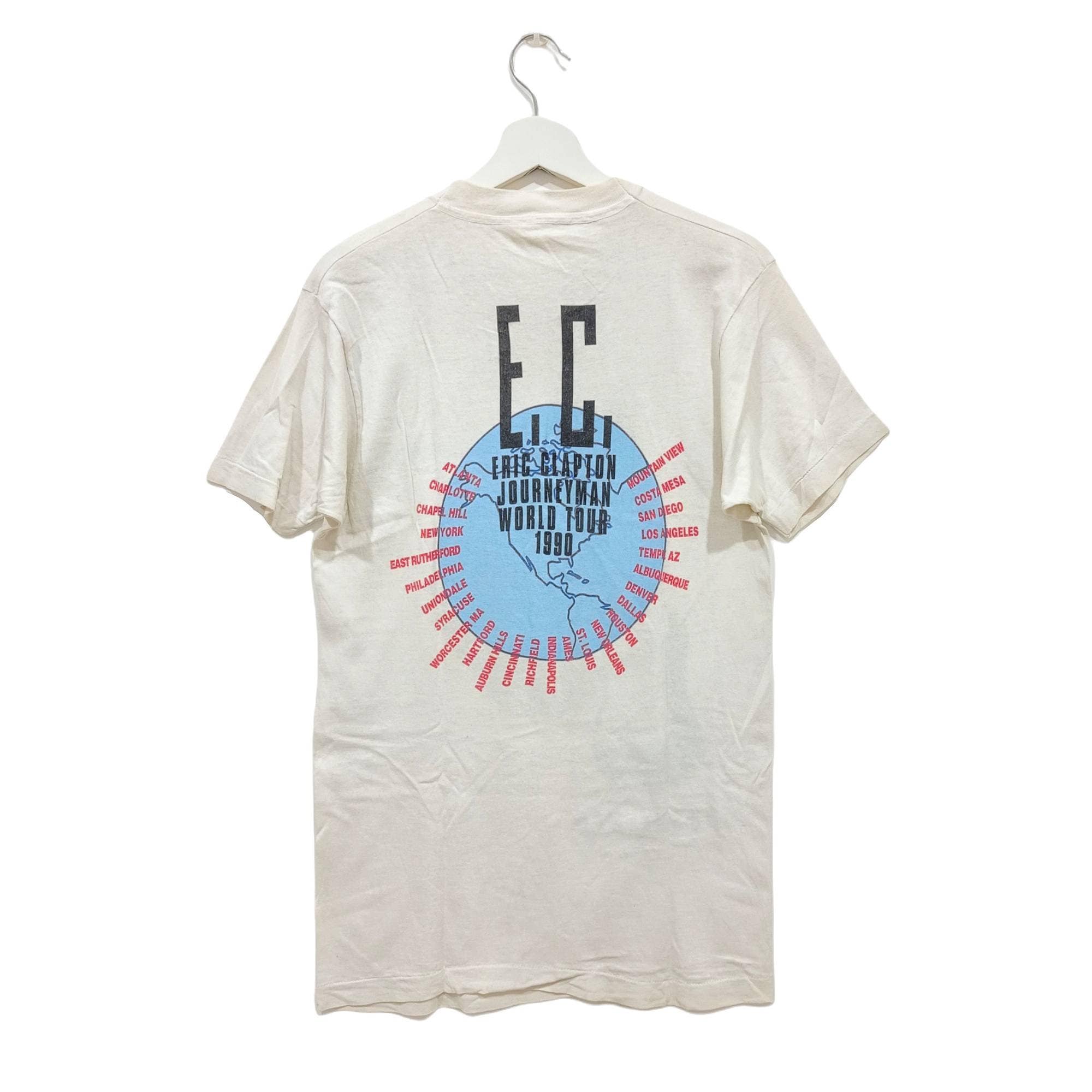 Vintage 90s Eric Clapton 1990 Journey Man Stratocaster Art Graphic