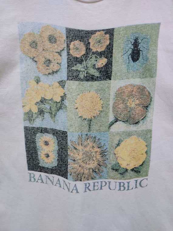 Vintage 90s Banana Republic Rare Graphic Design t… - image 4