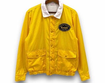 ◆KODAK◆ CINERI COLOR BLOCK ANORAK JACKET YELLOW K4123RJK22 Kodak Jacket - Etsy