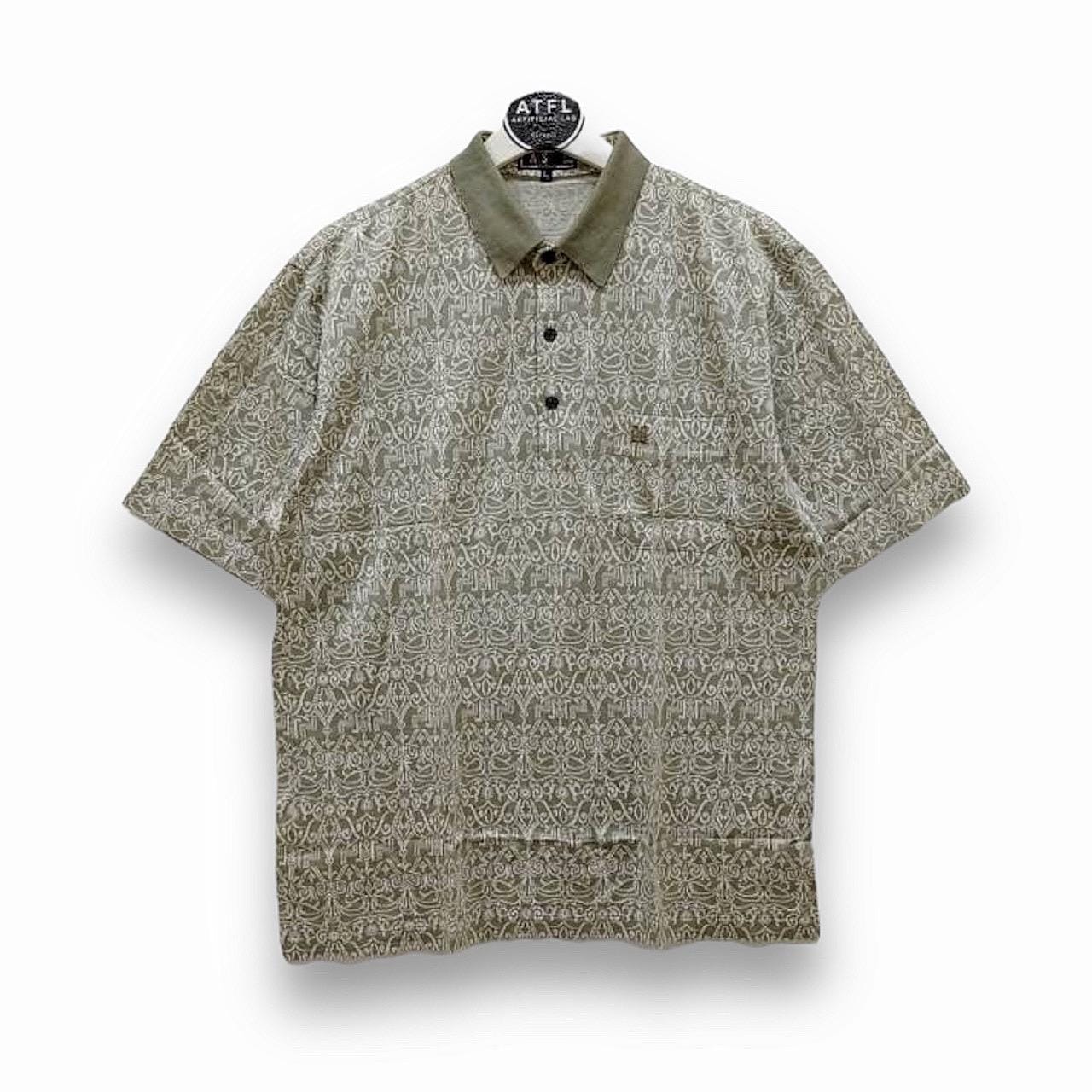 Daks, Vintage 90s Daks London Paisley Polo Shirt Size M