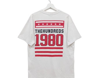 Vintage 90s The Hundreds Distressed Shirts Graphic Shirts Streetwear T Shirt Size L