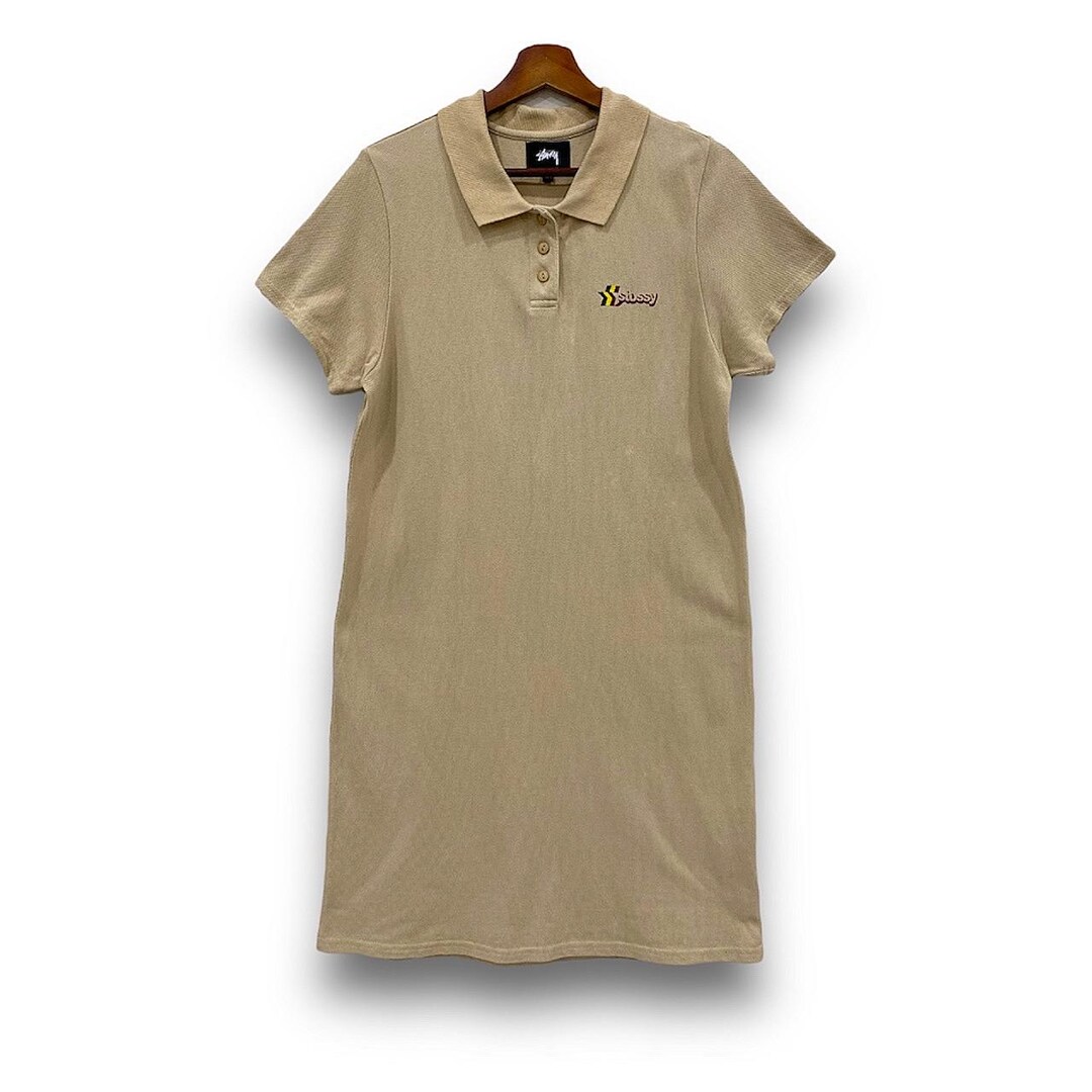 Vintage Y2K Stussy Polo Shirts Long Dress Style Streetwear Size S