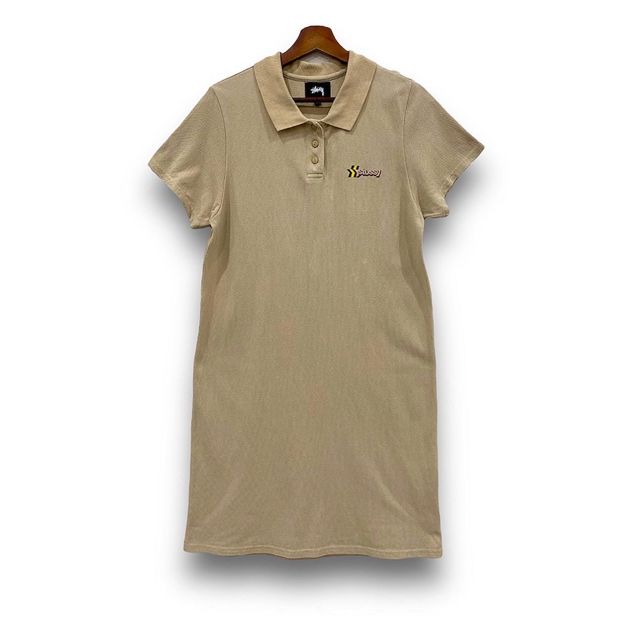 Vintage Y2K Stussy Polo Shirts Long Dress Style Streetwear Size S