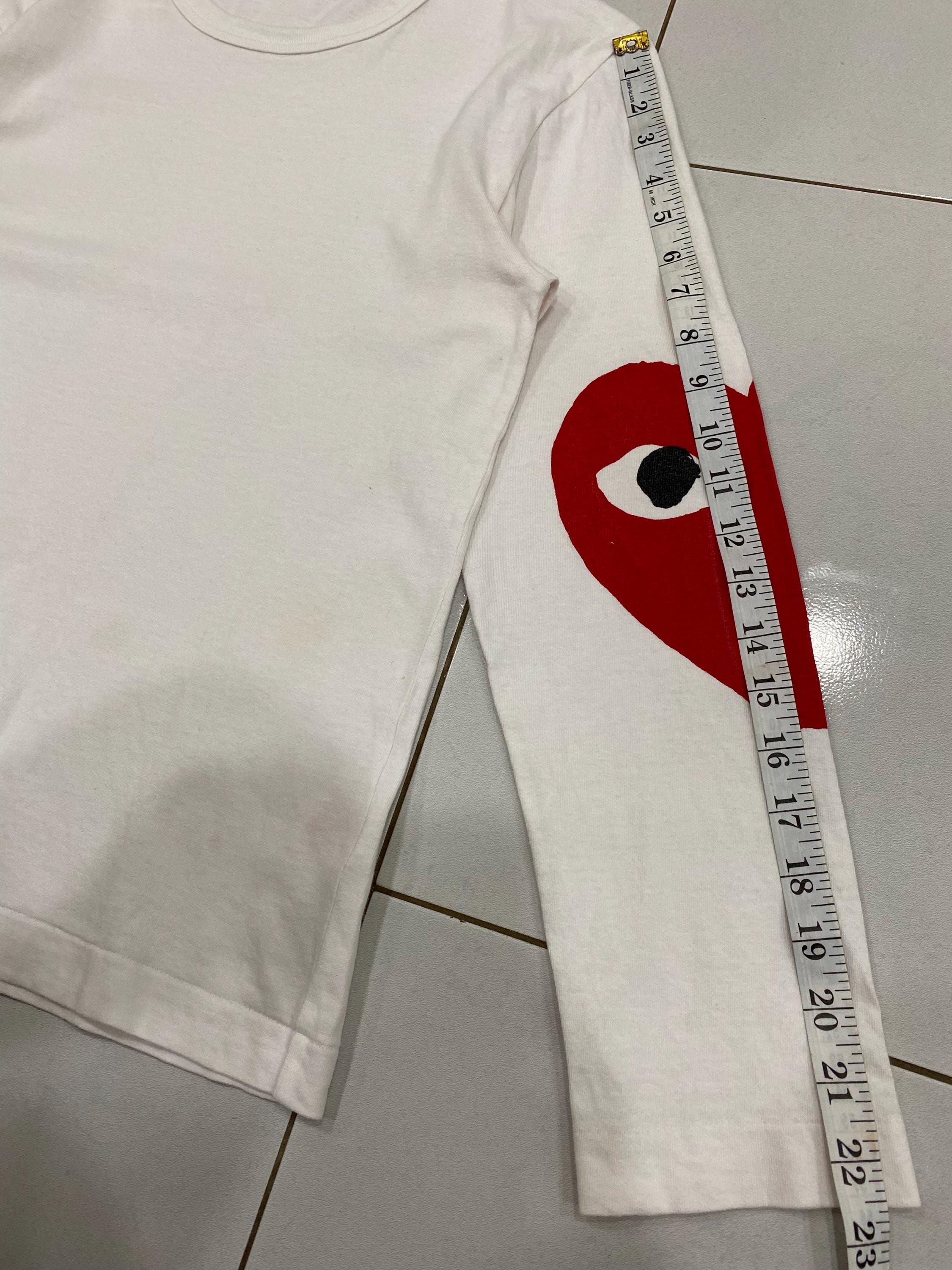 Vintage Y2K Comme Des Garcons Play Graphics T Shirts Long Sleeve