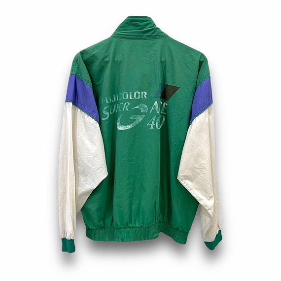 Vintage 80s Fuji Color Film Super G Ace 400 Nylon Jacket
