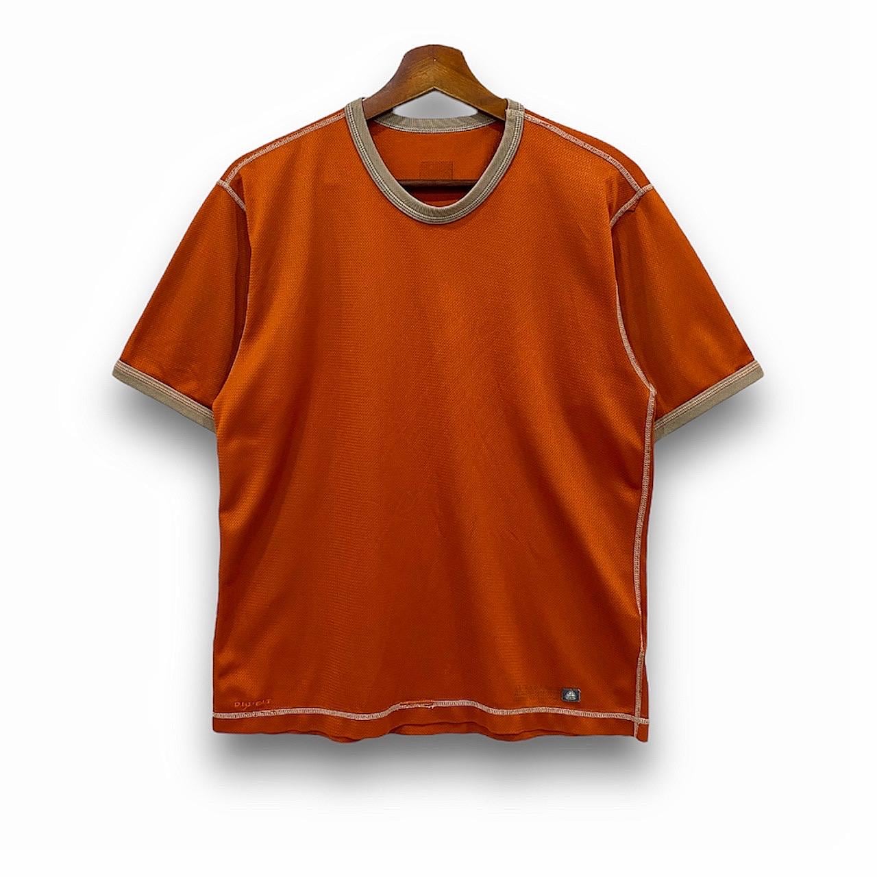 Vintage 90s ACG Nike Jersey Brown Ringers T Shirts Streetwear Size