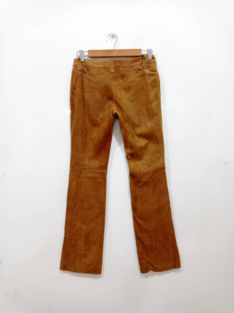 Vintage Ralph Lauren Leather Pants Style Bootcut Streetwear - Etsy