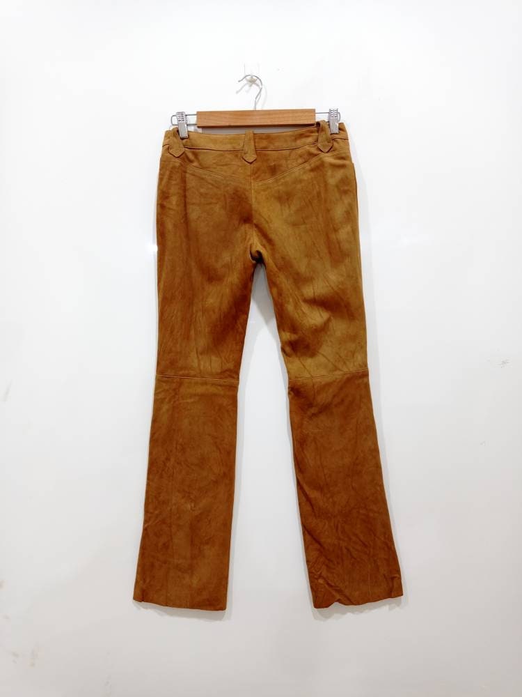 Vintage Ralph Lauren Leather Pants Style Bootcut Streetwear Size 29 - Etsy