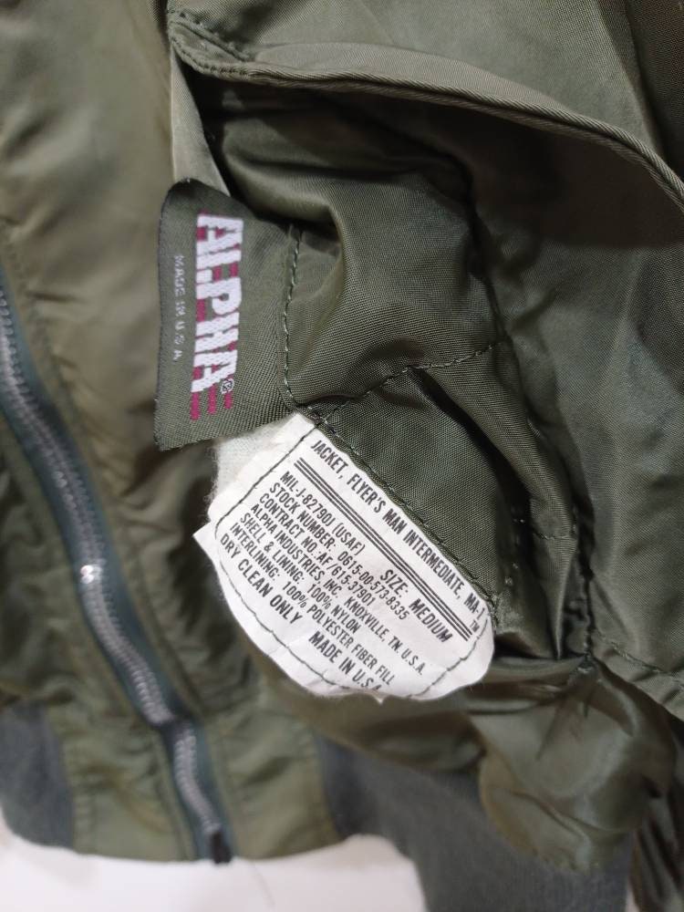 Vintage 90s Alpha Industries MA-1 Reversible Bomber Jacket Vintage 90s Alpha Industries MA-1 Reversible Bomber Jacket