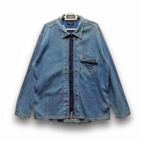 Vintage 90s Kearney House Workwear Denim Jacket Streetwear Size XL