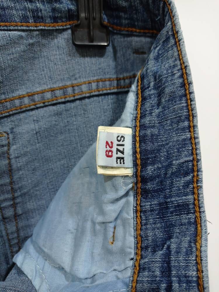 Vintage 90s Sashiko Japanese Made Jeans Streetwear Size W 30 X - Etsy