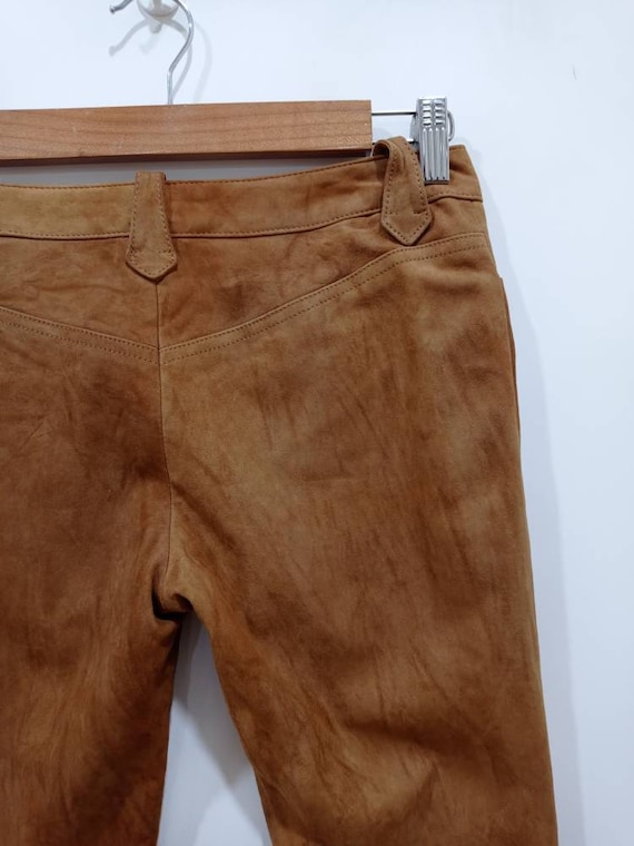 Vintage Ralph Lauren Leather Pants Style Bootcut Streetwear Size