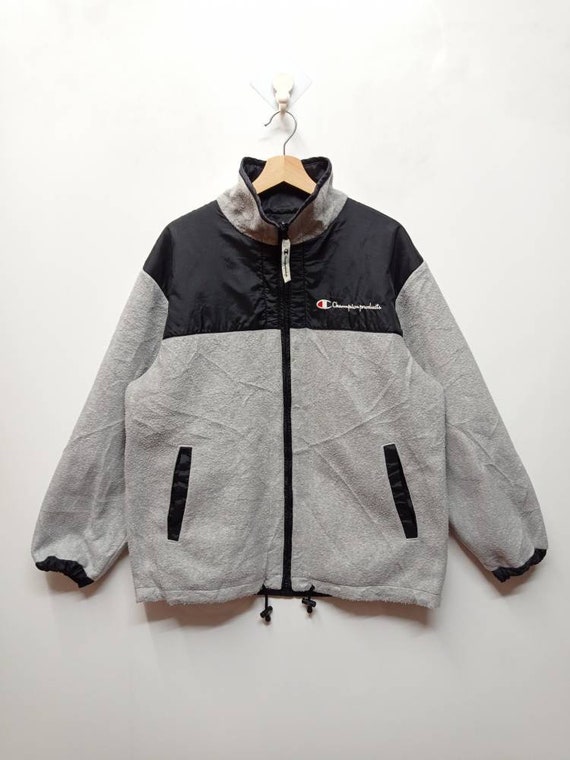 Vintage Champion Reversible Fleece Jacket Japanese