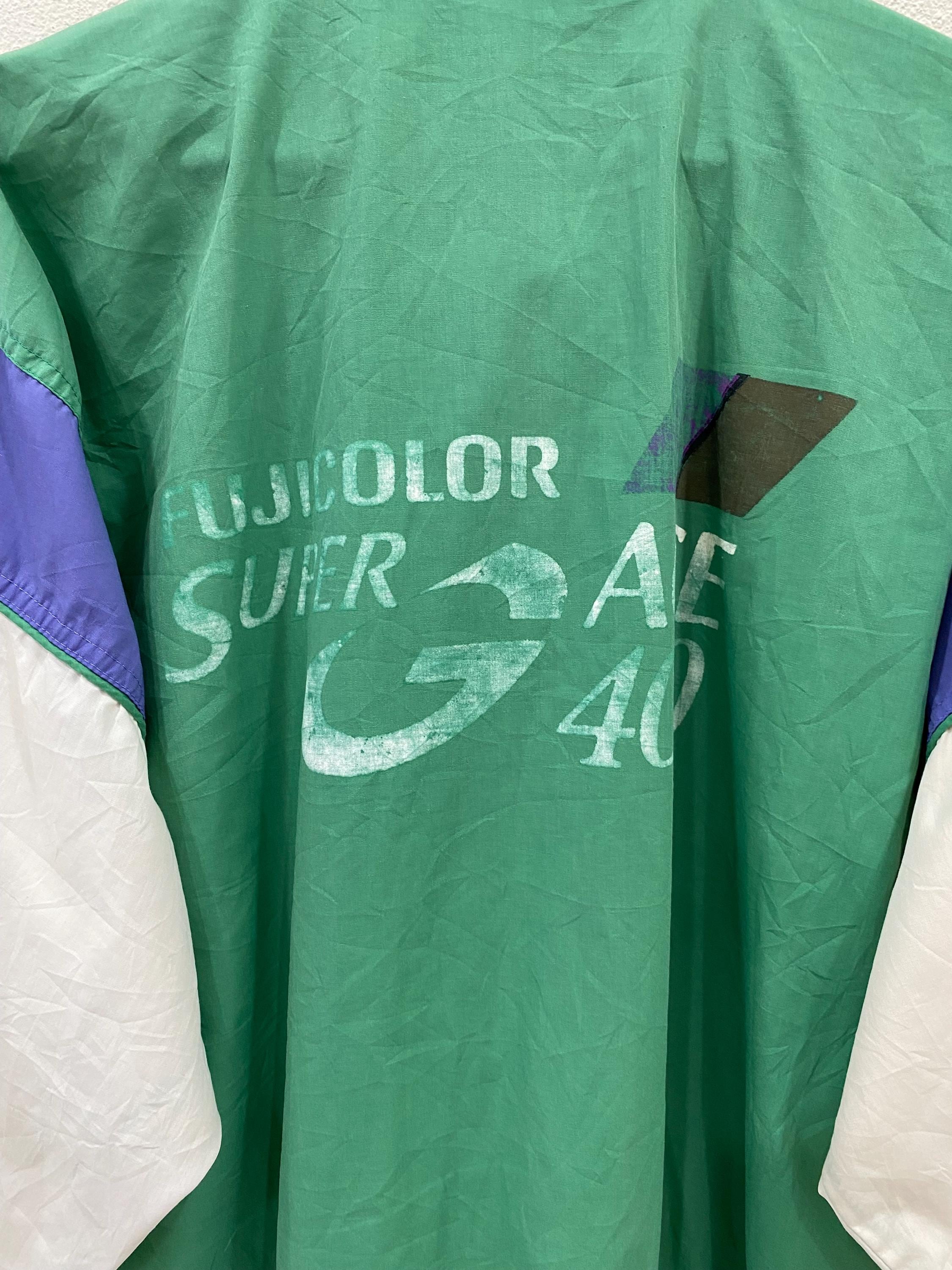 Vintage 80s Fuji Color Film Super G Ace 400 Nylon Jacket