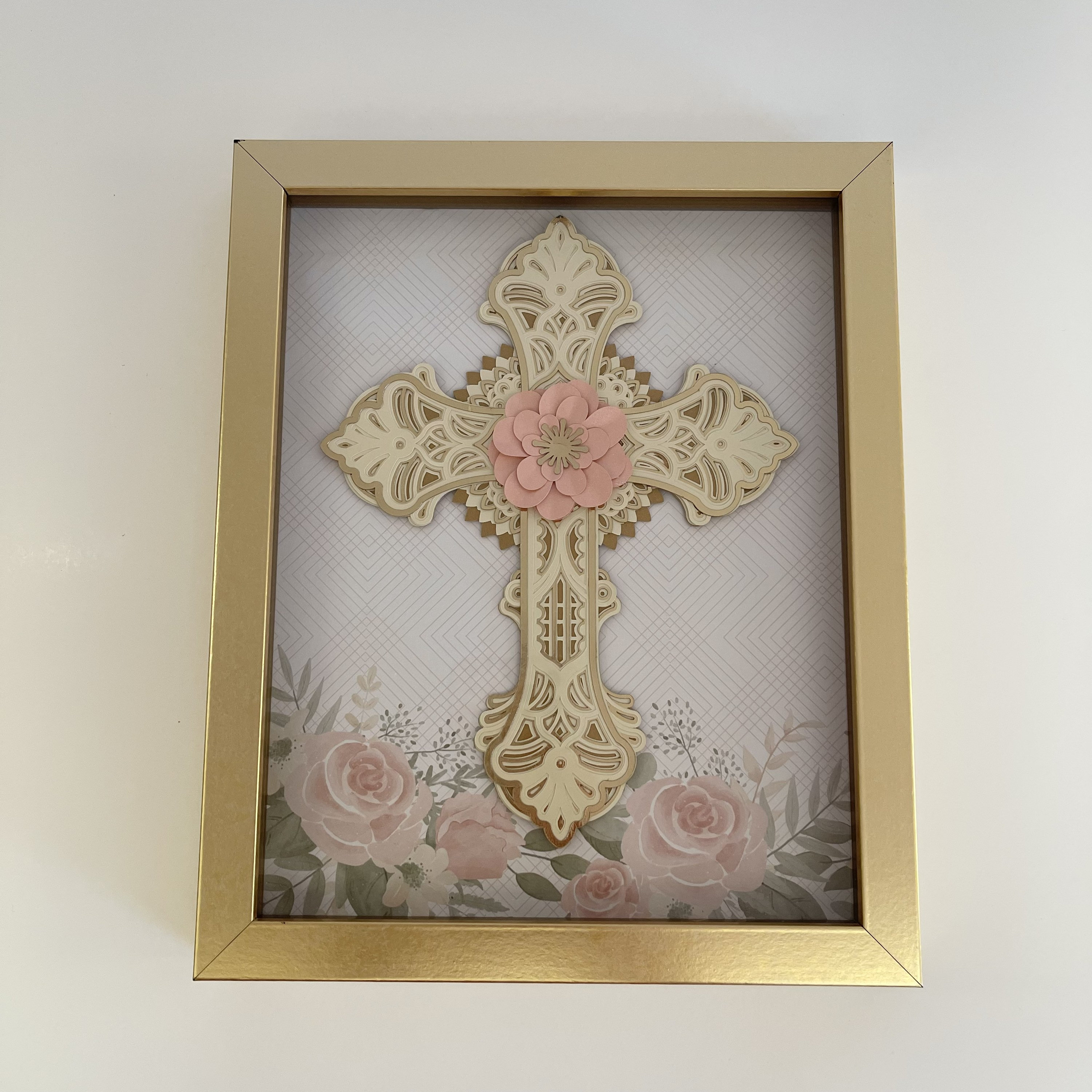 Shadow Box Cross Crucifico Holy Cross Cross Frame 3D Etsy