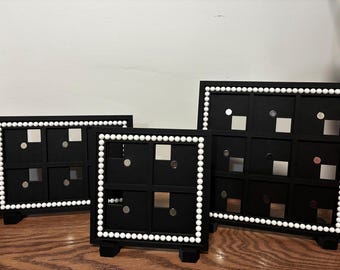 3D Printed Pearl Photo Magnet Display Frame | Tabletop Shadow Box Holder