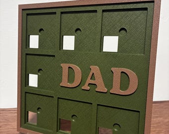 Custom DAD Grandpa Photo Frame | Magnetic Collage, Father's Day Gift