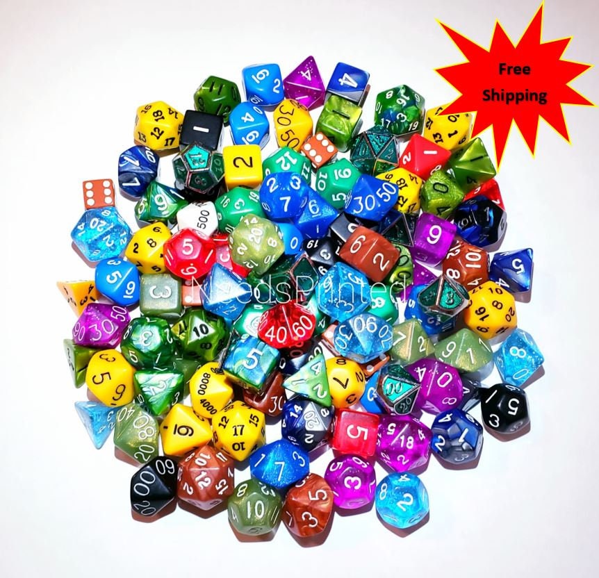 Random Dice Set Etsy