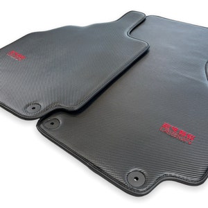 Floor Mats For Audi R8 2007-2013 Carbon Fiber Leather Tailored Carpets ER56 Design Brand