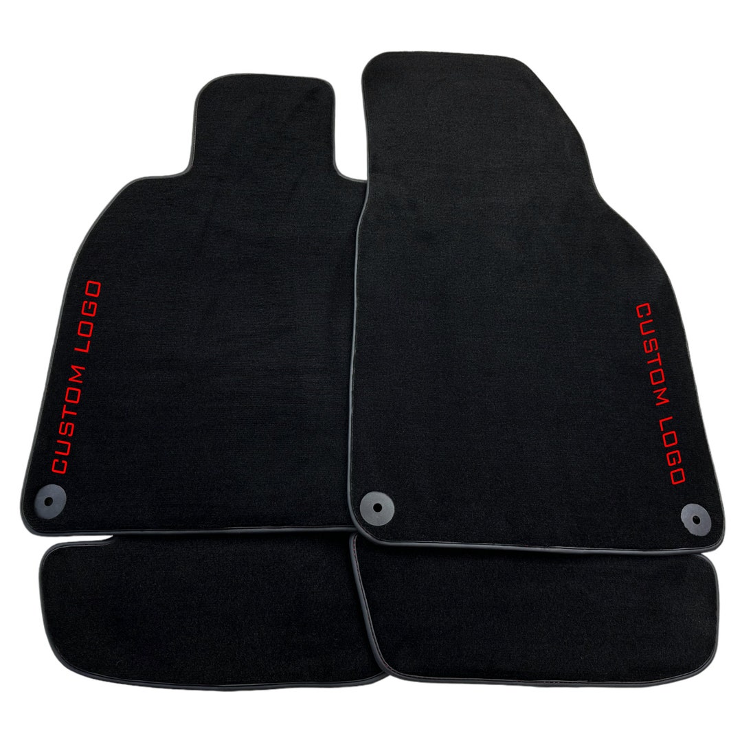 Black Custom Floor Mats for Porsche Models 911 / Cayman / Boxster