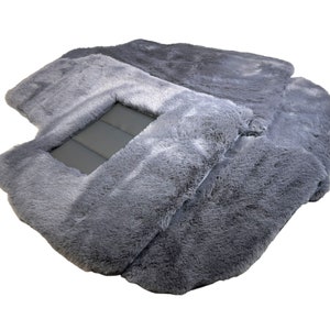 Floor Mats For Bentley Continental GT (2003–2017)  Gray / White Sheepskin Tailored Carpets ER56 Design Premium Brand