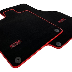 Black Floor Mats For Audi R8 2016-2022 Tailored Carpets ER56 Design