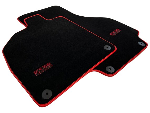 Black Floor Mats for Audi R8 2016 2022 Tailored Carpets ER56