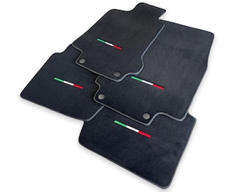 Floor Mats For Maserati GranTurismo 2008-2019 Black / Beige / Blue Carpets IT Edition AutoWin Premium Brand