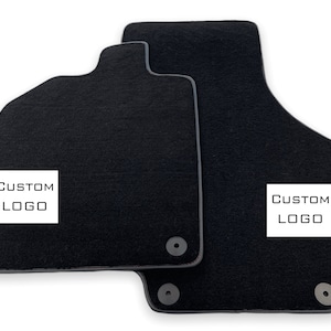 Black Floor Mats For Audi R8 2016-2022 Tailored Carpets ER56 Design