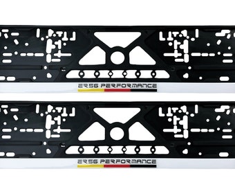 Europe License Plate Frame ER56 Performance fits All Mercedes Benz A / B / C / E / AMG / S / CL / Cla / Clc / Clk / Cls / G / Gl Gla GLC